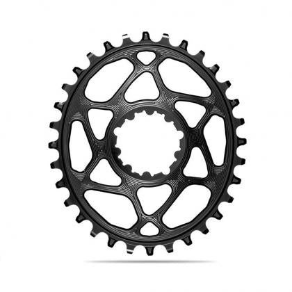Absolute Black Oval MTB Chainring - 1X SRAM DM BOOST148 - For 12 Speed Shimano HG+Chain-Black