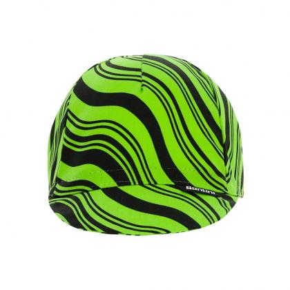 Santini Kinetic Cycling Cap-Fluo Green