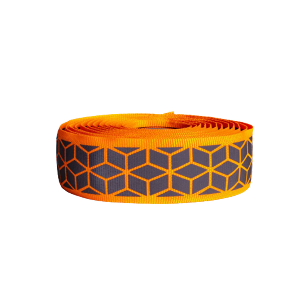 BTP Woven Bartape-Reflective Cube Neon Orange