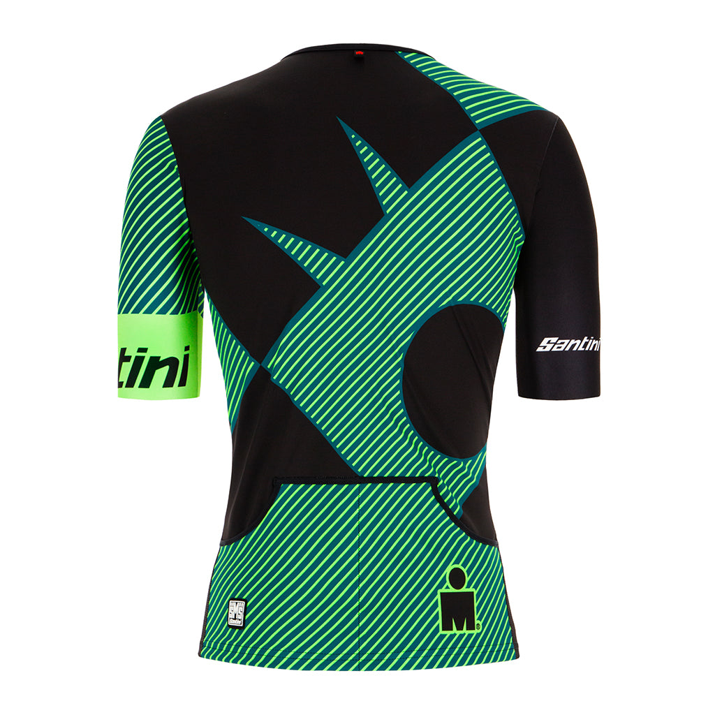 Santini Ironman Cupio Tri Jersey-Fluo Green