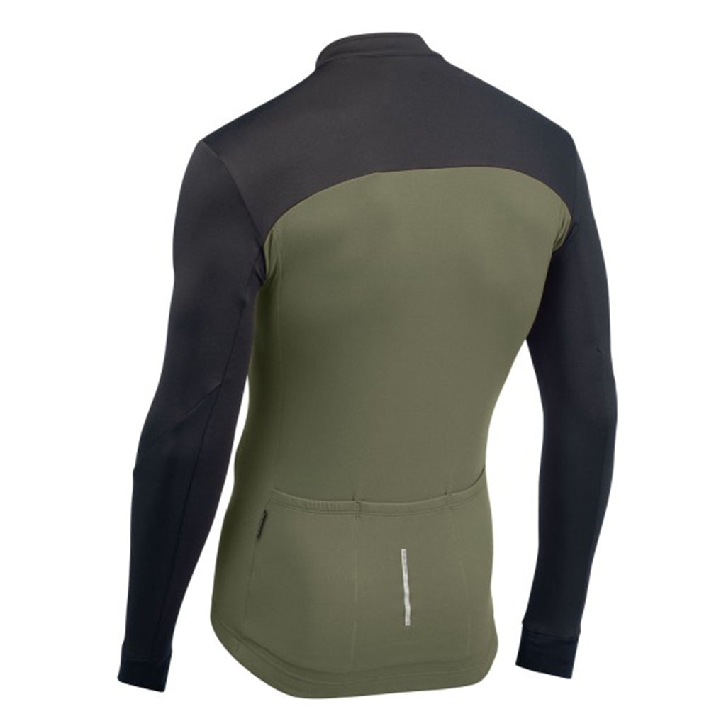 Northwave Force 2 Long Sleeve Jersey-Black/Forest Green