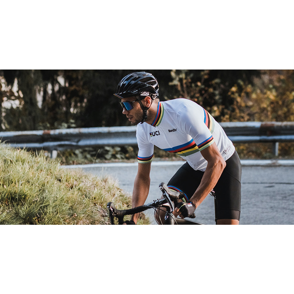 Santini UCI Official World Champion Eco Jersey-White