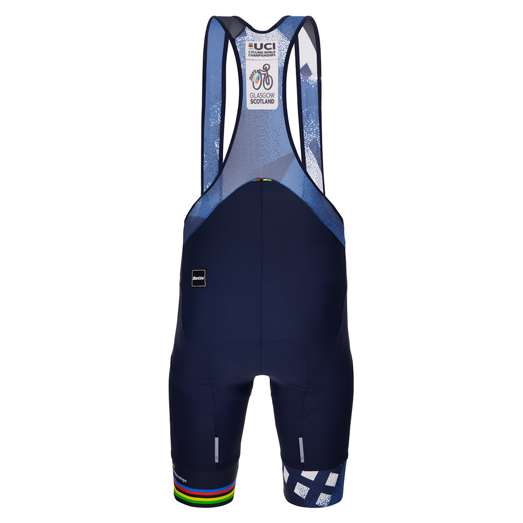 Santini UCI World Championships City Grid Bibshorts-Navy Blue