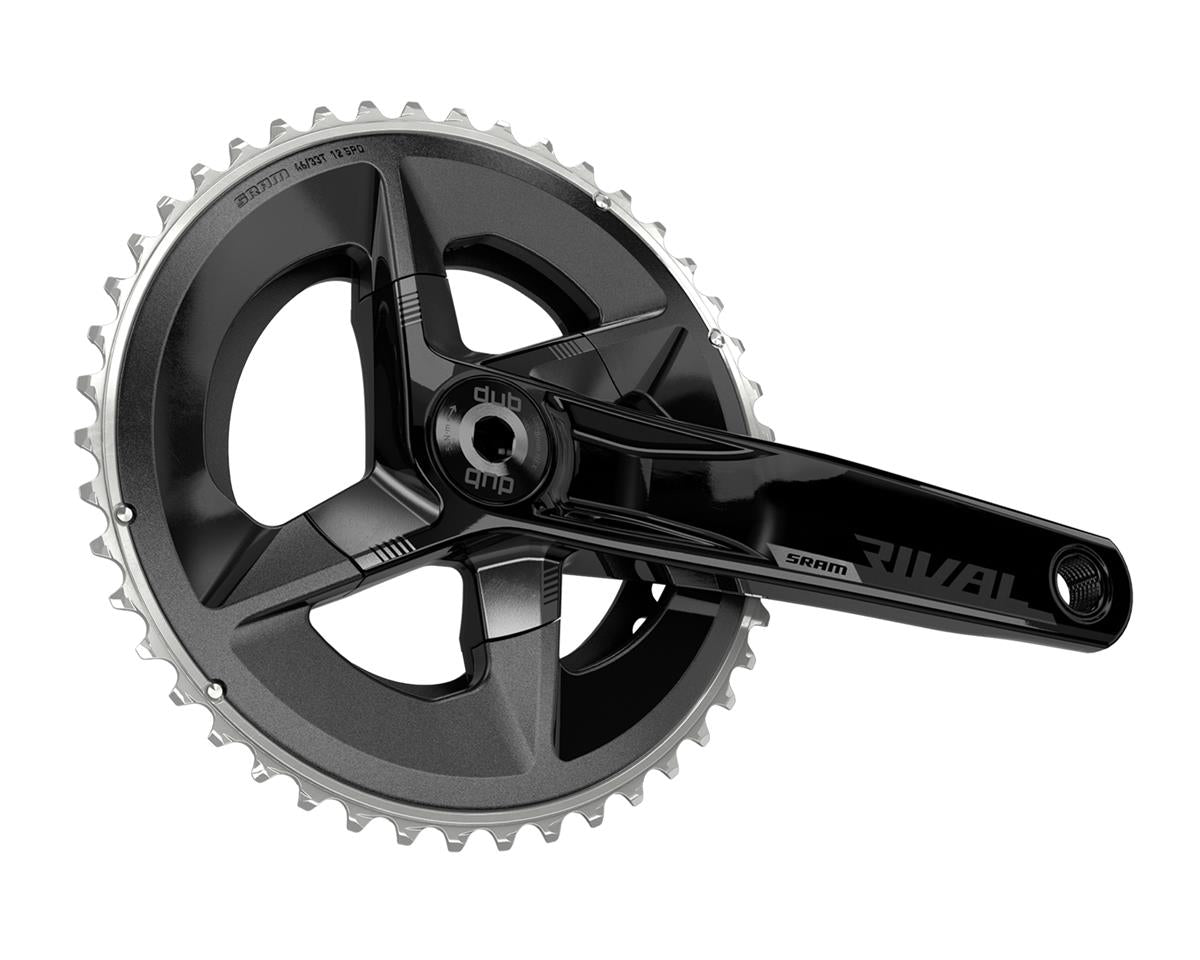 SRAM RIVAL AXS CRANKSET BLACK 2 X 12 SPEED DUB SPINDLE D1 170MM 48/35T 107 BCD BOTTOM BRACKET NOT INCLUDED
