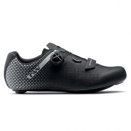 Northwave Core Plus 2 Road Shoes (Wide)-Black/Silver