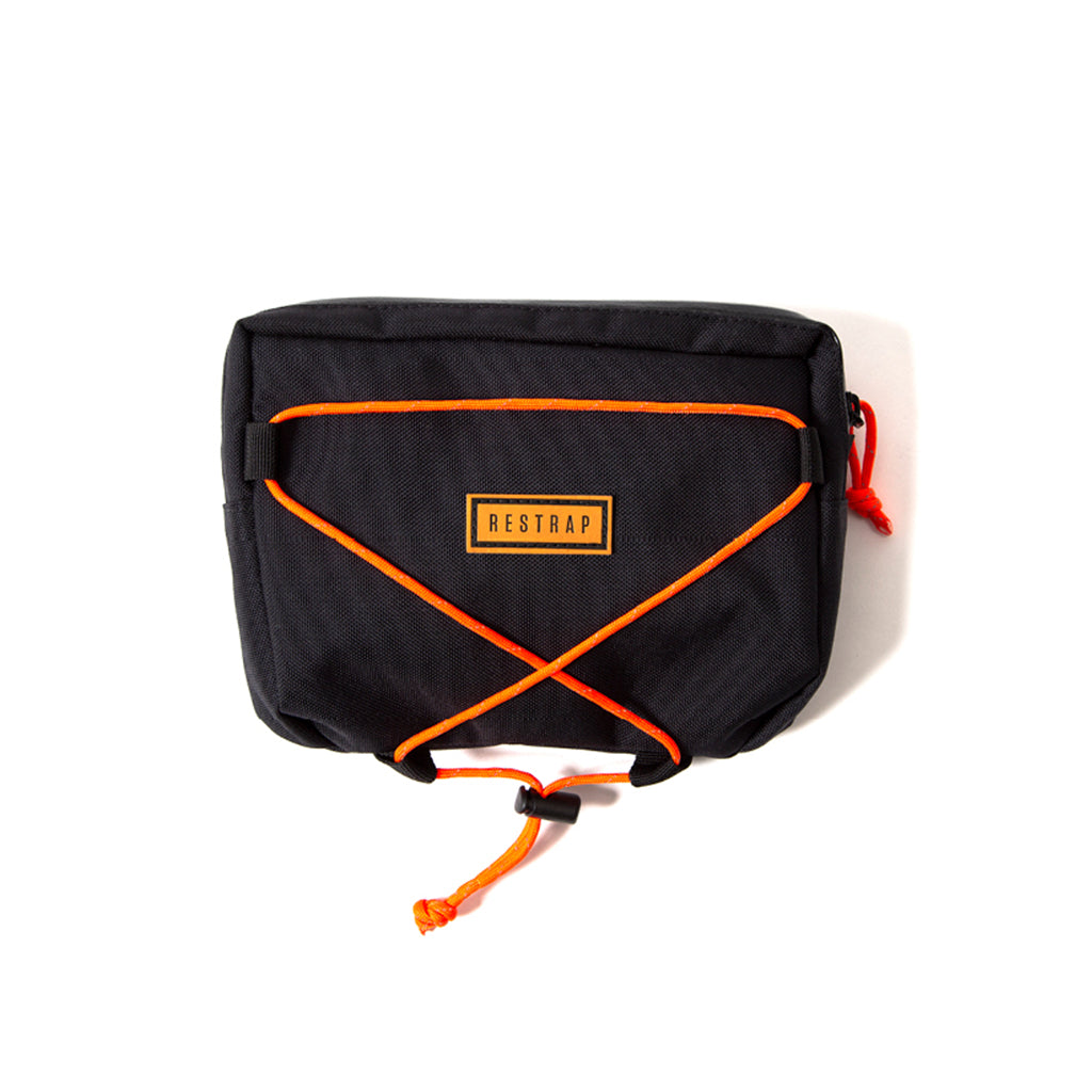 Restrap Handlebar Bag-Black/Orange (Small)