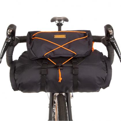 Restrap Handlebar Bag-Black/Orange (Large)