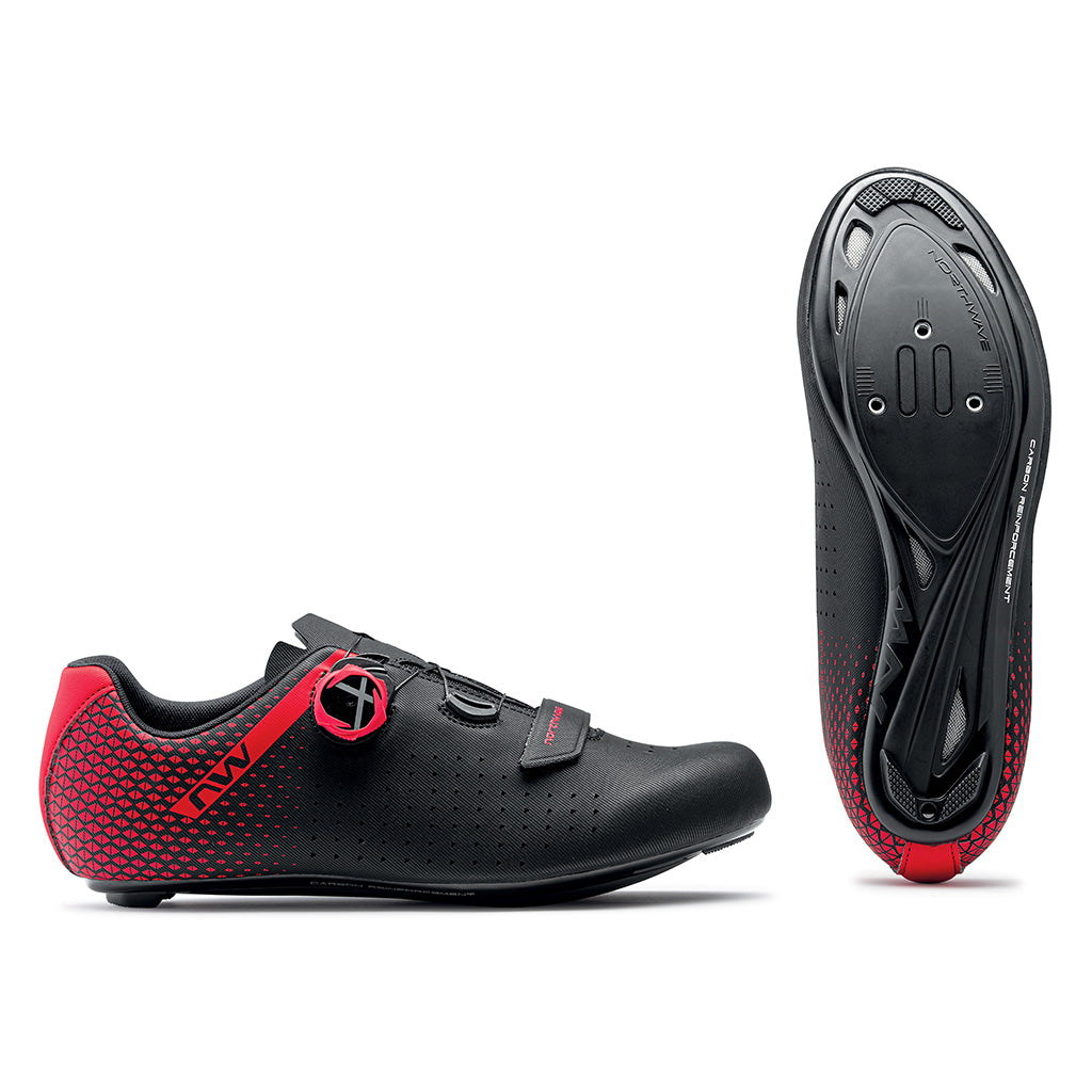 Northwave Core Plus 2 Road Shoes-Black/Red