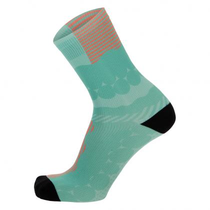 Santini Optic Socks-Aqua