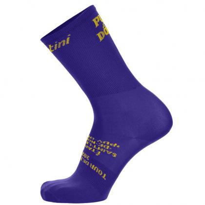 Santini Tour De France Puy De Dome Socks-Purple