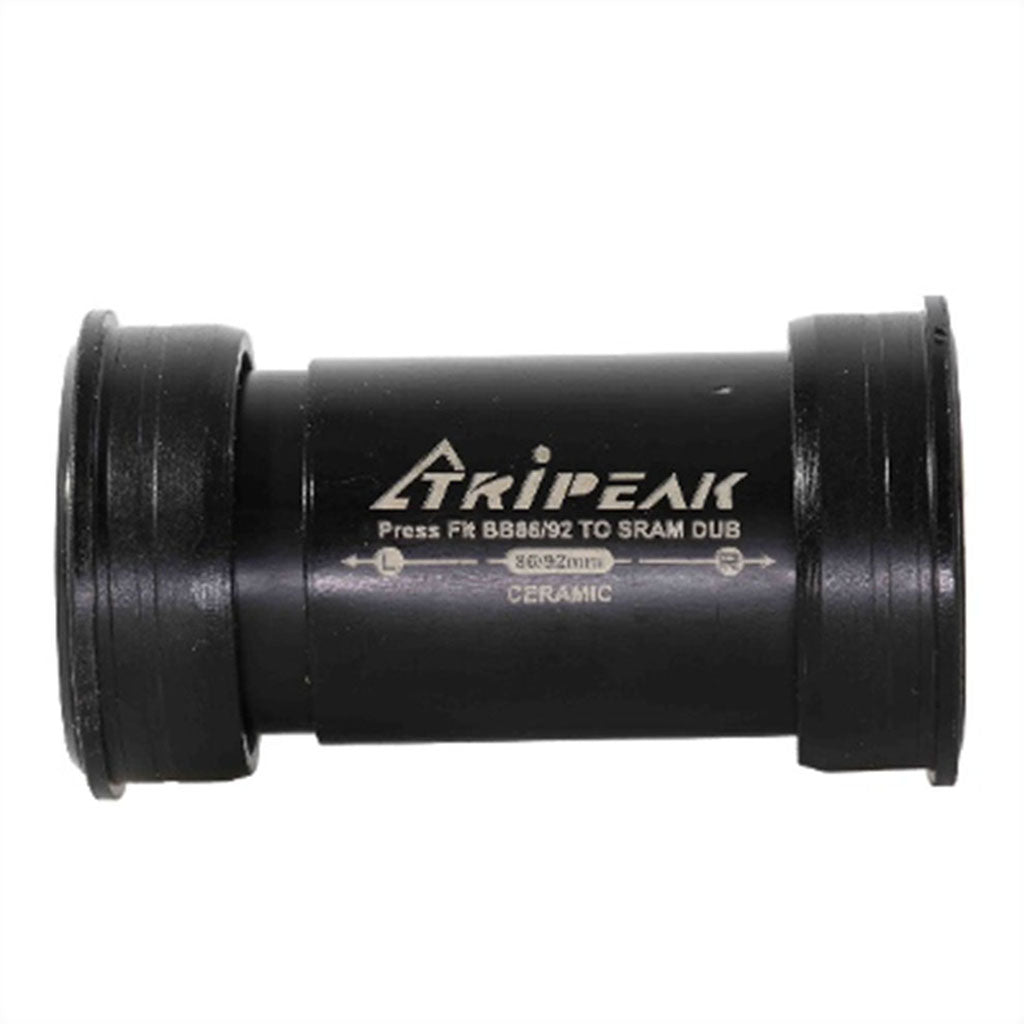 Tripeak BB86 Pressfit BB With Angle Contact Bearing - Ceramic - SRAM DUB (86-92mm)-Black