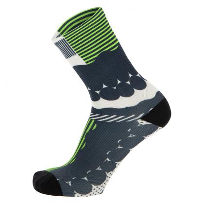 Santini Optic Socks-Fluo Green