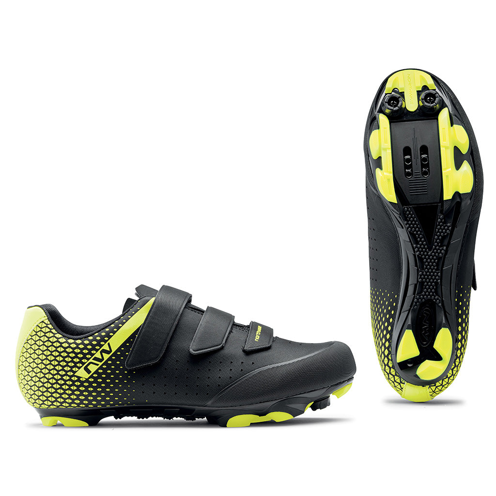 Northwave Origin 2 MTB Shoes-Black/Yellow Fluo