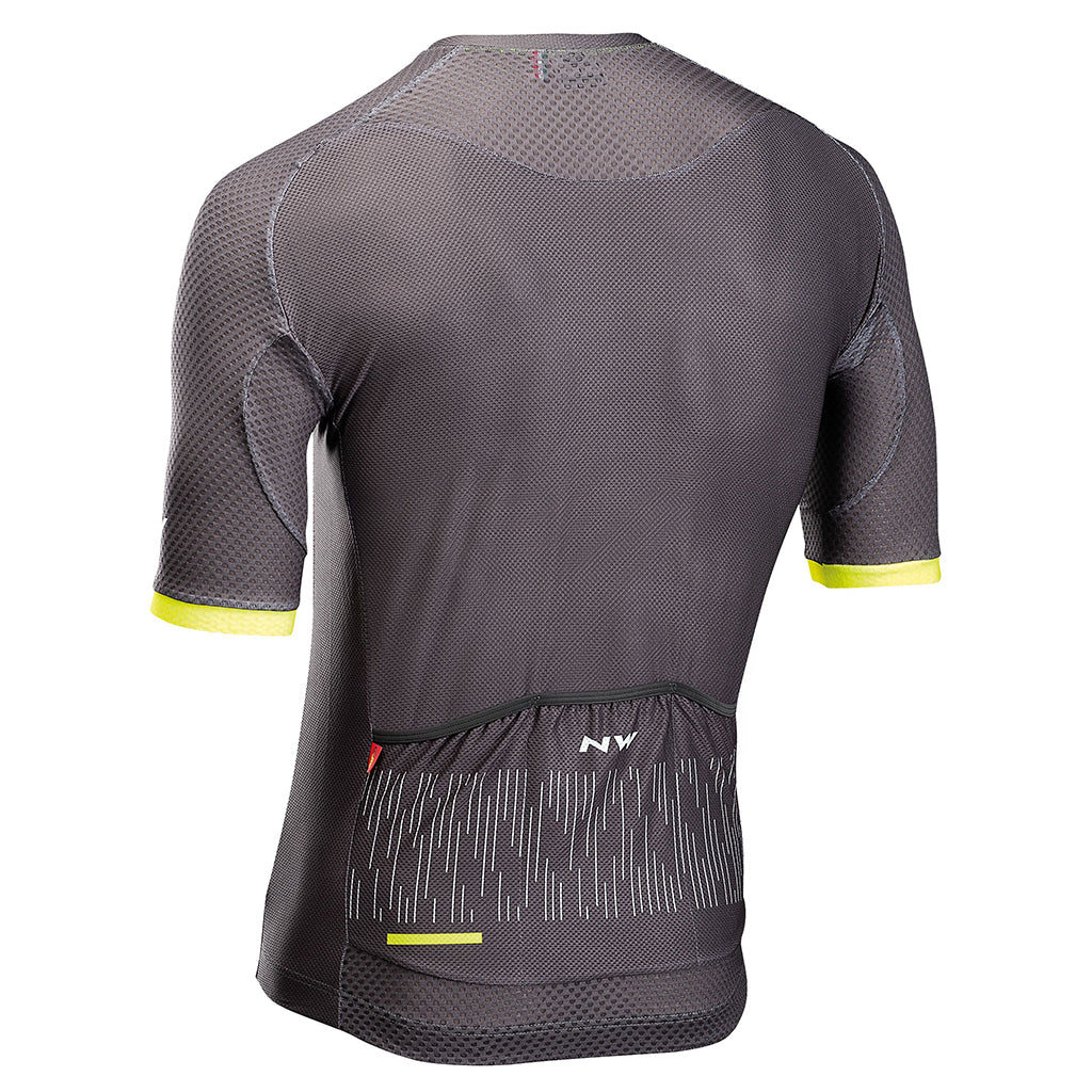 Northwave Storm Air Jersey-Anthra/Yellow