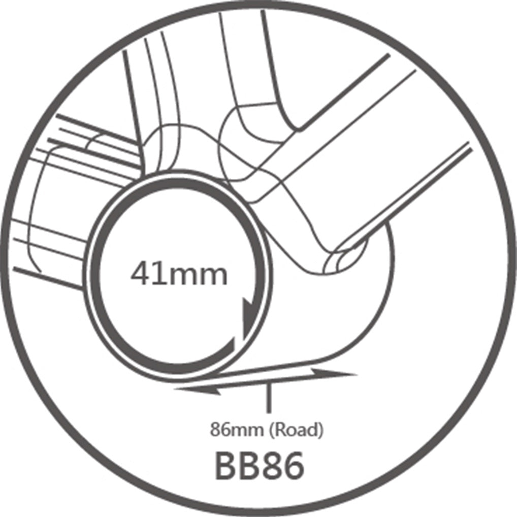 Tripeak BB86 Pressfit Bottom Bracket-NCT Ceramic-SRAM (DUB-Road 86mm) (4-Year Warranty)