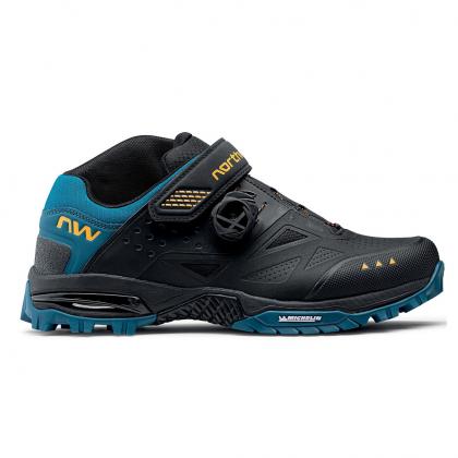 Northwave Enduro Mid 2 All Terrain Shoes-Black/Blue Coral