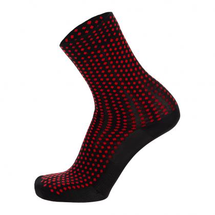 Santini Sfera Medium Profile Socks-Red