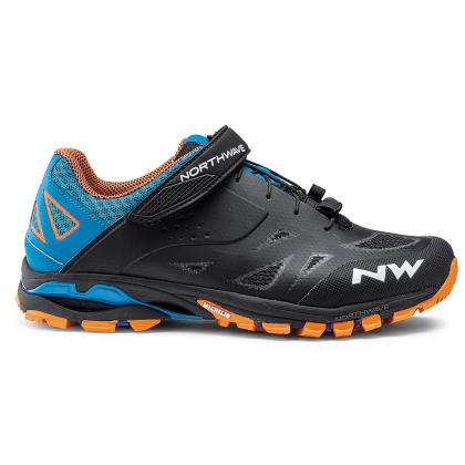 Northwave Spider 2 All Terrain Shoes-Black/Blue/Orange