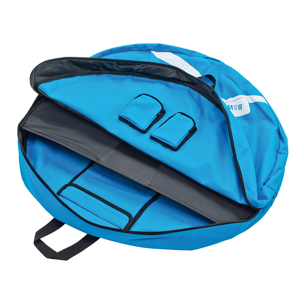 B&W Double Wheel Bag-Blue (Upto 28″ Wheels)