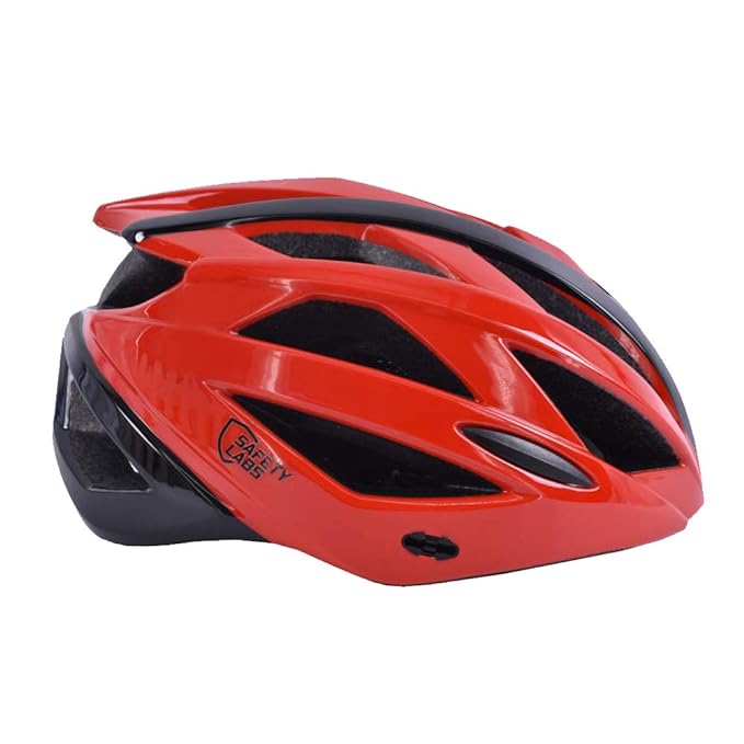 SAFETY LABS CYCLING HELMET JUNO-SHINY-RED-WHITE-BLACK-L-PWTBWVAF