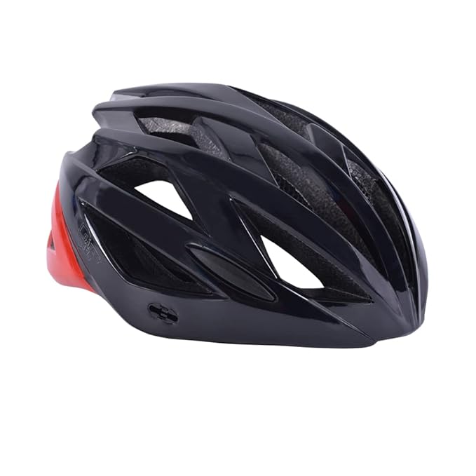 SAFETY LABS CYCLING HELMET JUNO-SHINY-BLACK-RED-L