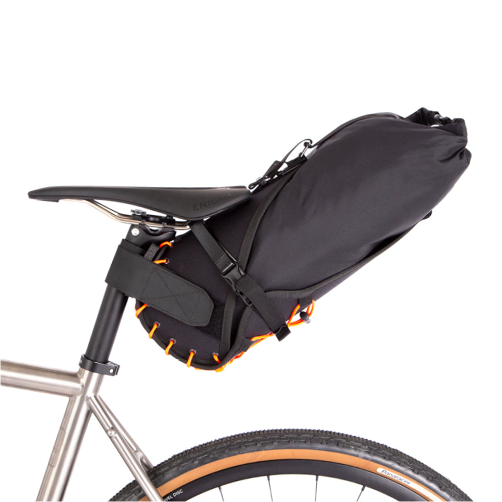 Restrap Saddle Bag-Black/Orange (8 Litres)