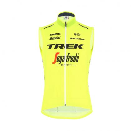Santini Trek-Segafredo Wind Vest (Gilet)-Fluo Yellow