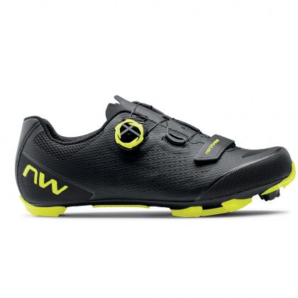 Northwave Razer 2 MTB Shoes-Black/Yellow Fluo