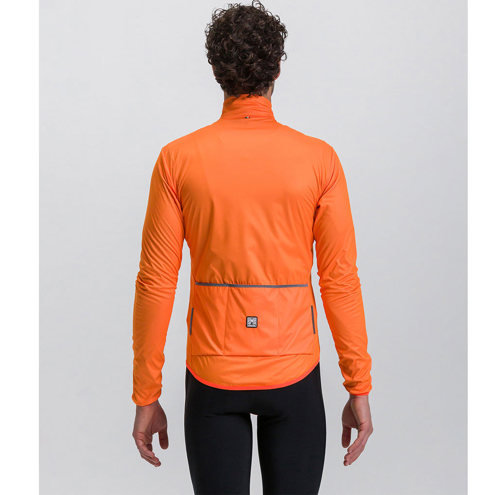 Santini Nebula Wind Jacket-Flashy Orange