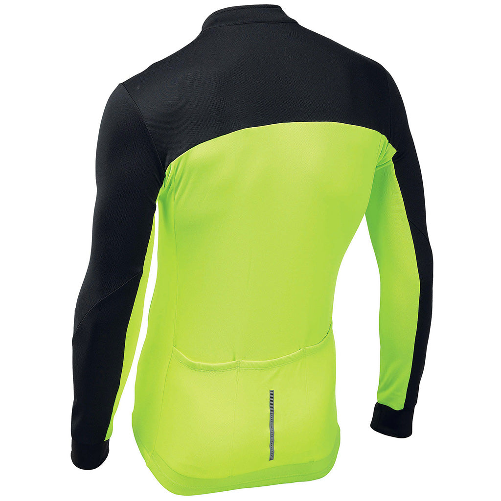 Northwave Force 2 Long Sleeve Jersey-Black/Yellow Fluo