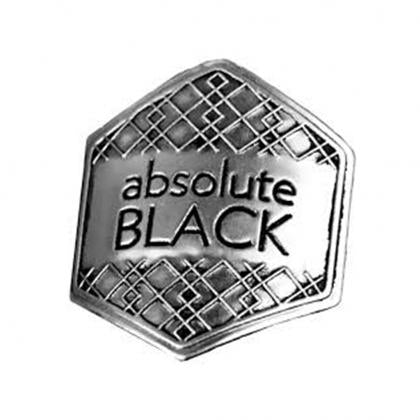 Absolute Black Sticker (Metal)-Silver
