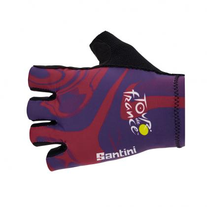 Santini Tour De France Bordeaux Gloves-Print