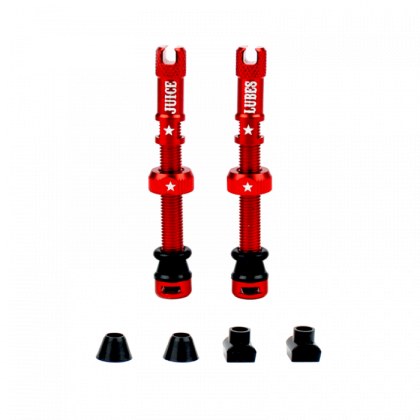 Juice Lubes Tubeless Valves-Red (65mm)