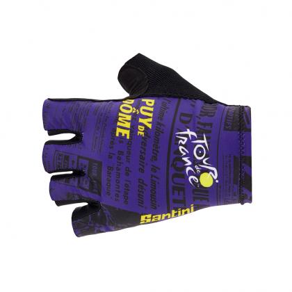 Santini Tour De France Puy De Dome Gloves-Print